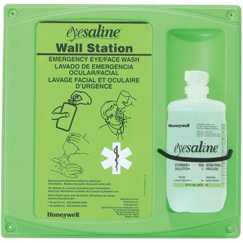Support mural pour solution saline de douche oculaire, Simple Par Equipment