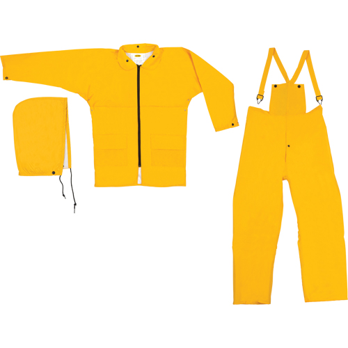 Natpac Rain Suit, Nylon, Small, Yellow Par Equipment