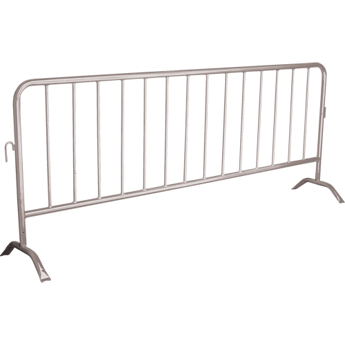 Barri&egrave;re portative, Emboîtables, 102" lo x 40" h, Argent Par Equipment