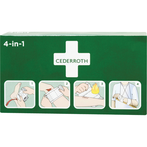 Coagulant 4-dans-1 cederroth, 9" lo x 5-1/2" la Par Equipment