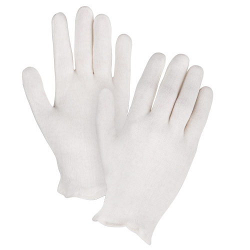 Mediumweight Inspection Gloves, Poly/Cotton, Hemmed Cuff, Ladies Par Equipment