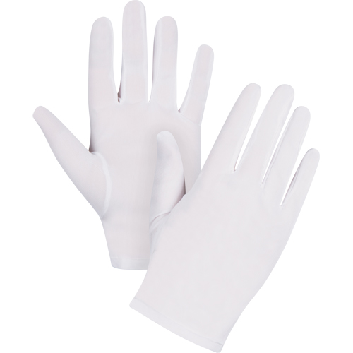 Low-Lint Inspection Gloves, Nylon, Hemmed Cuff, Ladies/X-Small Par Equipment