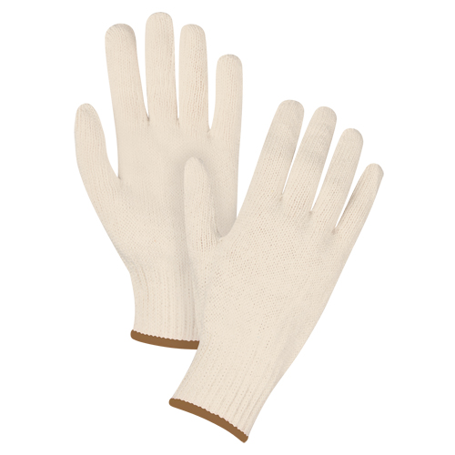 Standard-Duty String Knit Gloves, Poly/Cotton, 7 Gauge, Large Par Equipment