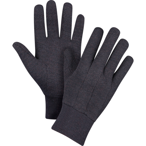 Gants de jersey, Grand, Brun, Non doubl&eacute;, Poignet en tricot Par Equipment