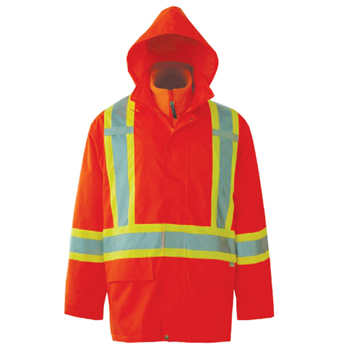 Vestes de s&eacute;curit&eacute; 3 en 1 Journeyman, Polyester, Orange haute visibilit&eacute;, Petit Par Equipment