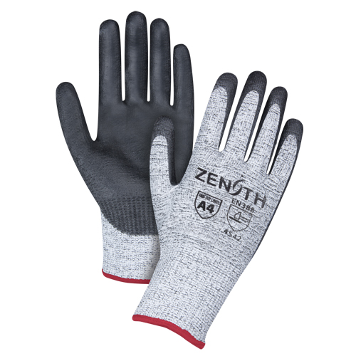 Gants &eacute;lastiques sans coutures r&eacute;sistants &agrave; la coupe, Taille Petit/7, Calibre 13, Rev&ecirc;tement Polyur&eacute;thane, Enveloppe en PEHP, ANSI/ISEA 105 niveau 4/EN 388 niveau 5 Par Equipment