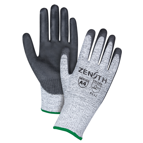 Gants &eacute;lastiques sans coutures r&eacute;sistants &agrave; la coupe, Taille Moyen/8, Calibre 13, Rev&ecirc;tement Polyur&eacute;thane, Enveloppe en PEHP, ANSI/ISEA 105 niveau 4/EN 388 niveau 5 Par Equipment