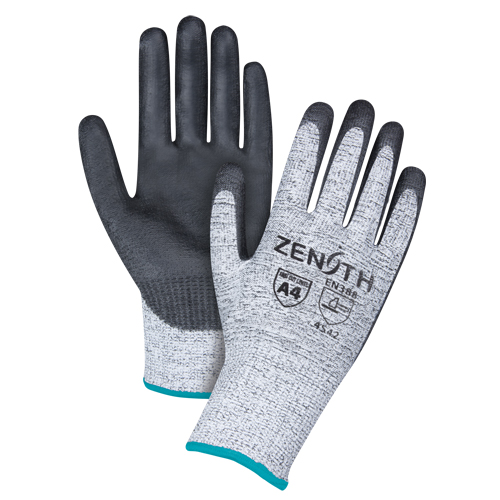 Gants &eacute;lastiques sans coutures r&eacute;sistants &agrave; la coupe, Taille T-Grand/10, Calibre 13, Rev&ecirc;tement Polyur&eacute;thane, Enveloppe en PEHP, ANSI/ISEA 105 niveau 4/EN 388 niveau 5 Par Equipment