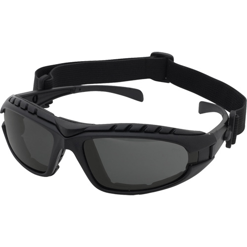 Dustdevil Black Frame Safety Glasses, Grey Lens, Anti-Fog/Anti-Scratch, ANSI Z87+/Meets/Exceeds CSA Z94.3 Par Equipment
