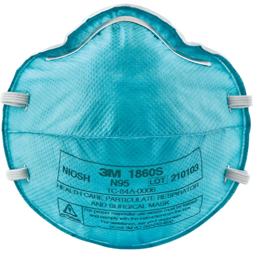 Respirateur 1860S contre les particules pour les soins de la sant&eacute;, N95, Certifi&eacute; NIOSH, Petit Par Equipment