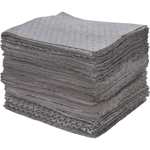 Premium Bonded Sorbent Pads, Universal, 15" x 17", 30 gal. Absorbancy Par Equipment