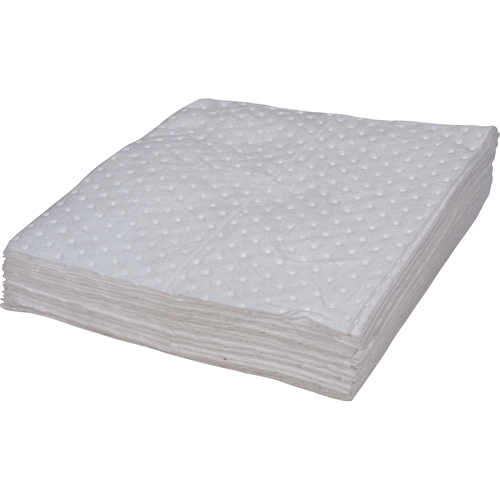 Premium Bonded Sorbent Pads, Oil Only, 15" x 17", 8 gal. Absorbancy Par Equipment