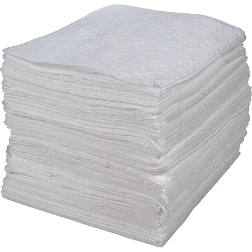Premium Bonded Sorbent Pads, Oil Only, 15" x 17", 30 gal. Absorbancy Par Equipment