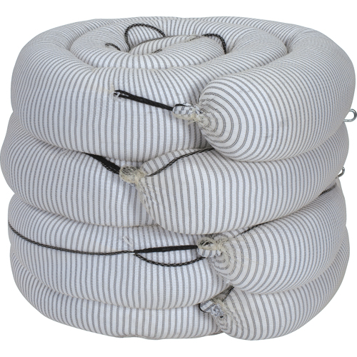 Barrage absorbant de premi&egrave;re qualit&eacute;, Universel, 10' lo x 8" la, Absorption 70 gal., 4 /pqt Par Equipment