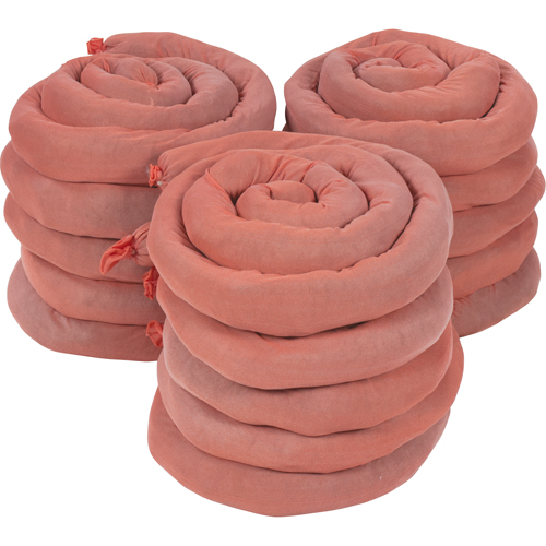 Sorbents Socks, Hazmat, 50 gal. Absorbancy, 3" W x 8' L, Pack of 15 Par Equipment