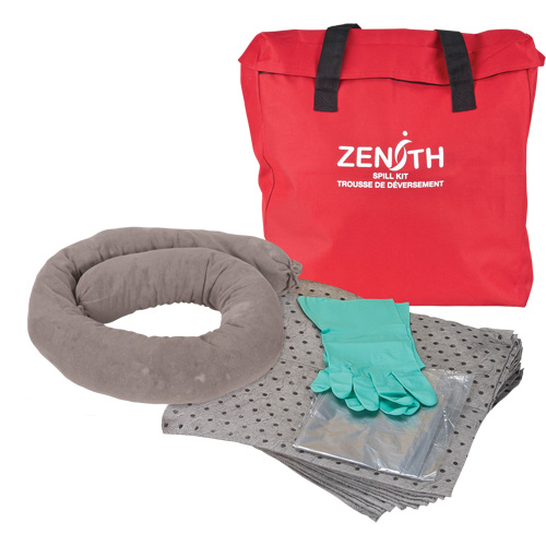 Premium Spill Kit, Universal, Bag, 5 US gal. Absorbancy Par Equipment
