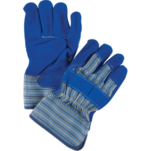 Gants d'ajusteur de premi&egrave;re qualit&eacute; avec coutures en Kevlar, Grand, Paume en Cuir de vache refendu, Doublure en Coton Par Equipment