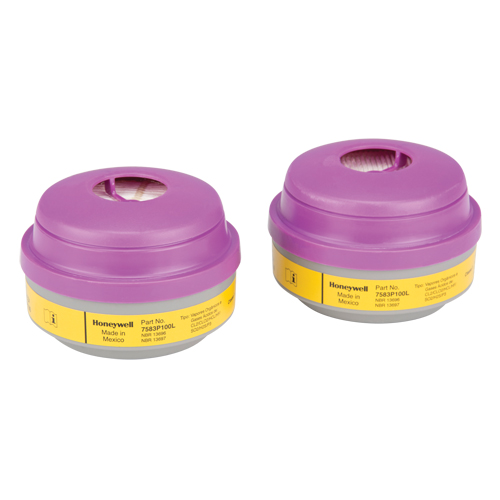 North&reg; N Series Respirator Cartridges, Gas/Vapour Cartridge, Organic Vapour/Acid Gas/P100 Par Equipment