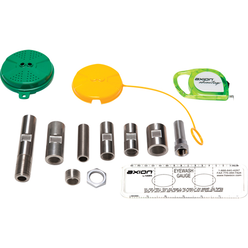 Trousse de mise &agrave; niveau pour douche oculaire/faciale Axion Advantage avec t&ecirc;te de douche oculaire/faciale en plastique ABS vert Par Equipment