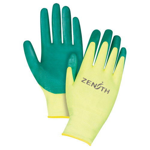 Gants de premi&egrave;re qualit&eacute; ZX-3, 11/2T-Grand, R&ecirc;vetement Nitrile, Calibre 15, Enveloppe en Nylon Par Equipment