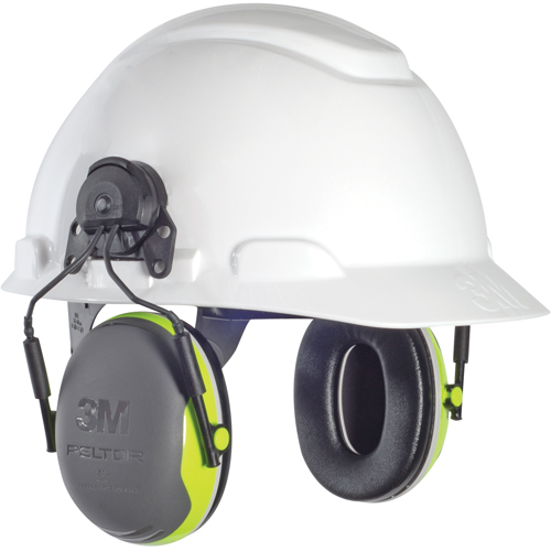 Serres-t&ecirc;tes de s&eacute;ries X Peltor, Fixation pour casque, 25 NRR dB Par Equipment
