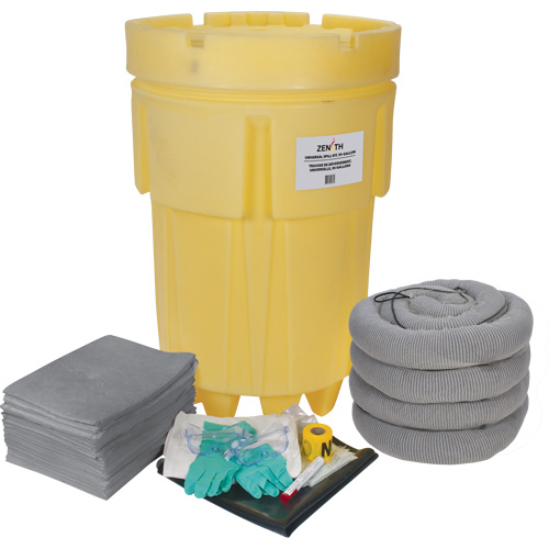 Trousse &eacute;conomique de lutte contre les d&eacute;versements, Universel, Overpack/Baril de r&eacute;cup&eacute;ration, Absorbance de 95 gal. US Par Equipment
