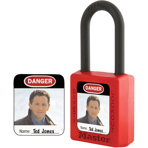 Zenex Thermoplastic Photo Padlock Identification Labels Par Equipment