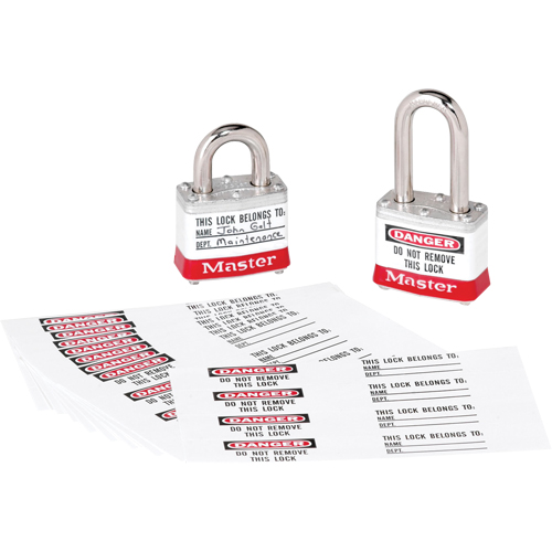 Zenex Thermoplastic Photo Padlock Identification Labels Par Equipment