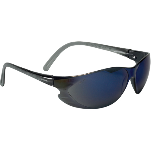 Lunettes de s&eacute;curit&eacute; &agrave; miroir bleu, Lentille Bleu/Miroir, Anti-&eacute;gratignures, R&eacute;pond ou surpasse la norme CSA Z94.3 Par Equipment