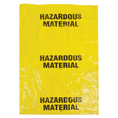Hazardous Waste Bags, Infectious Waste, 60" L x 36" W, 208.2 L (55 Gal.) Capacity Par Equipment