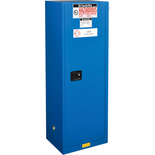 Sure-Grip&reg; Ex Hazardous Material Slimline Safety Cabinets, 22 gal., 23.25" x 65" x 18" Par Equipment