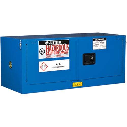 Armoires empil&eacute;es doubl&eacute;es pour rangement de mati&egrave;res dangereuses Chem-Cor, 12 gal., 43" x 18" x 18" Par Equipment