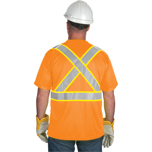 CSA Compliant T-Shirt, Polyester, Medium, Orange Par Equipment