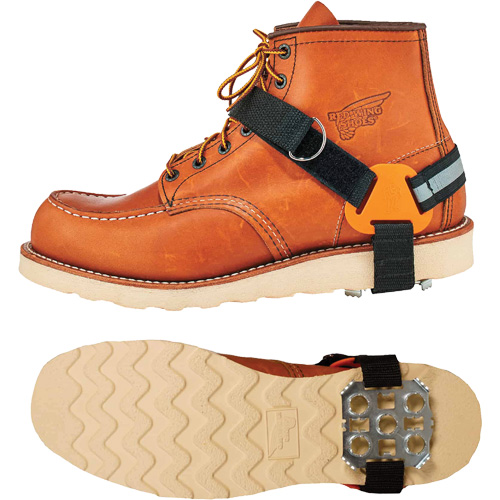 Crampons &agrave; glace de talon TREX 6315, Acier, Traction Plaque, Grand/Moyen Par Equipment