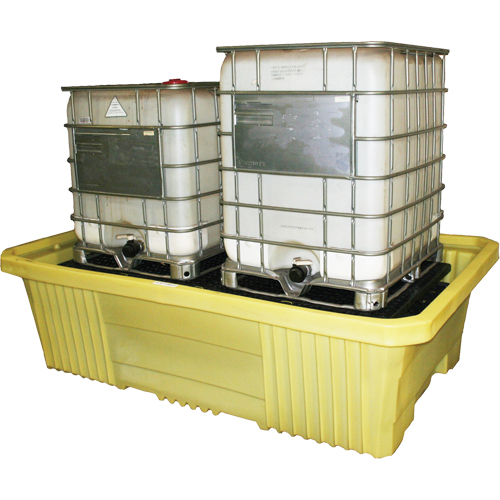 GRV double sans drain 4000i, Capacit&eacute; de d&eacute;versement 750 gal. US, 113" x 71" x 32" Par Equipment