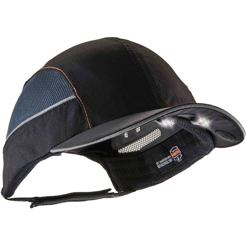 Skullerz&reg; 8960 Short Brim Bump Cap with LED Lighting, Black Par Equipment