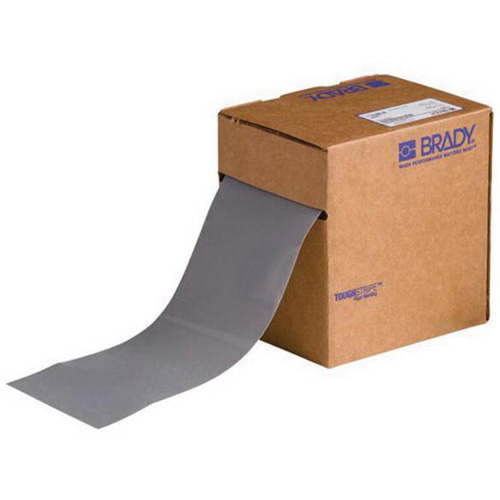 ToughStripe&reg; Floor Marking Tape, 4" x 100', Polyester, Grey Par Equipment