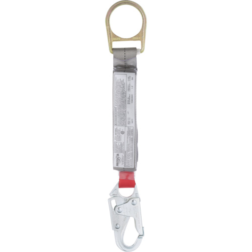PRO Rope Shock-Absorber, 1.5', Snap Hook/Carabiner Center, Snap Hook Leg Ends, Nylon Par Equipment