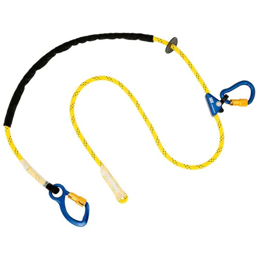 Pole Climber's Adjustable Rope Lanyard, 1 Legs, 8', CSA Class A, Nylon Par Equipment