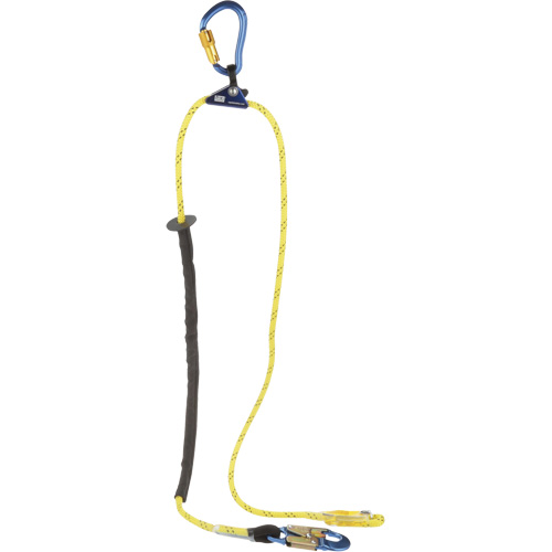 Longe de positionnement r&eacute;glable &agrave; corde pour grimpeur, 1 branches, 8', Classe CSA F, Nylon Par Equipment