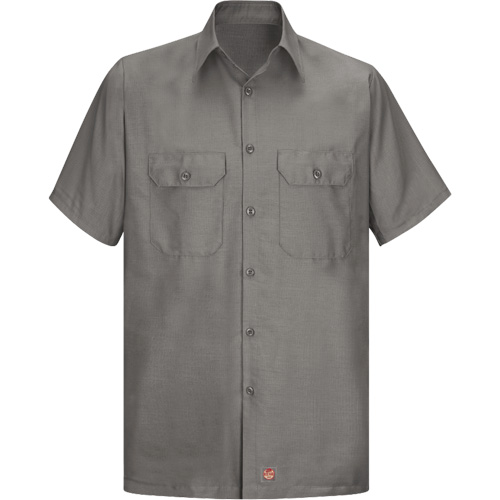 Short Sleeve Ripstop Shirt, Men's, 3X-Large, Grey Par Equipment