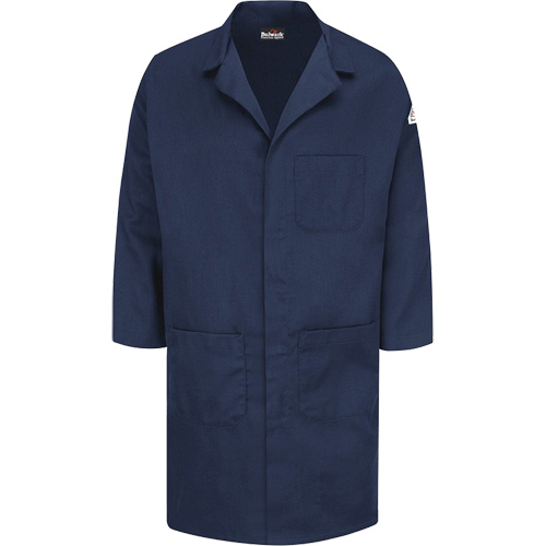 Blouse de laboratoire Excel FR ComforTouch, Coton, Moyen, Bleu marine Par Equipment