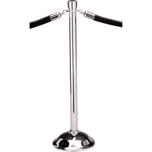 Poteaux portatifs, Hauteur de 39", Chrome poli Par Equipment