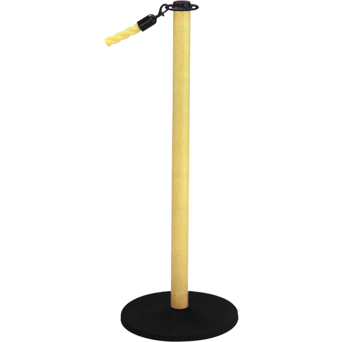 Poteaux portatifs, Hauteur de 36", Jaune Par Equipment