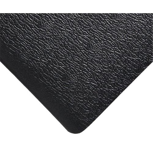 Deluxe Soft Step No. 444 Mats, Pebbled, 3' x 5' x 5/8", Black, PVC Sponge Par Equipment