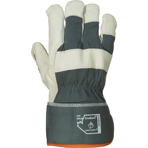 Endura&reg; Winter Fitters Gloves, X-Large, Grain Cowhide Palm, Boa Inner Lining Par Equipment