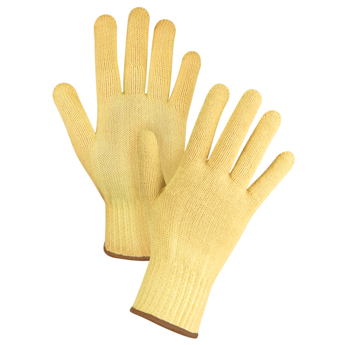Gants tricot&eacute;s sans couture, Taille Grand/9, Calibre 7, Enveloppe en Kevlar, ASTM ANSI niveau A2/EN 388 niveau 3 Par Equipment