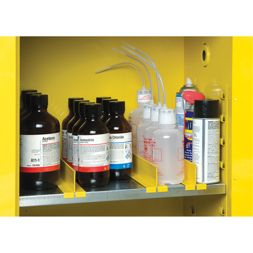 Shelf Dividers for Safety Cabinet Shelves Par Equipment