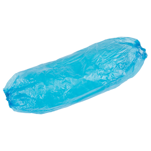 Manchettes jetables, Longueur de 18", Poly&eacute;thyl&egrave;ne, Bleu Par Equipment