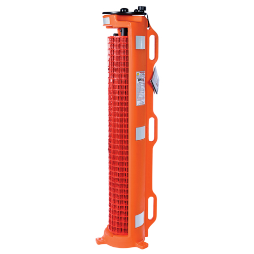Barri&egrave;re avec roues , 50' lo, Plastique, Orange Par Equipment